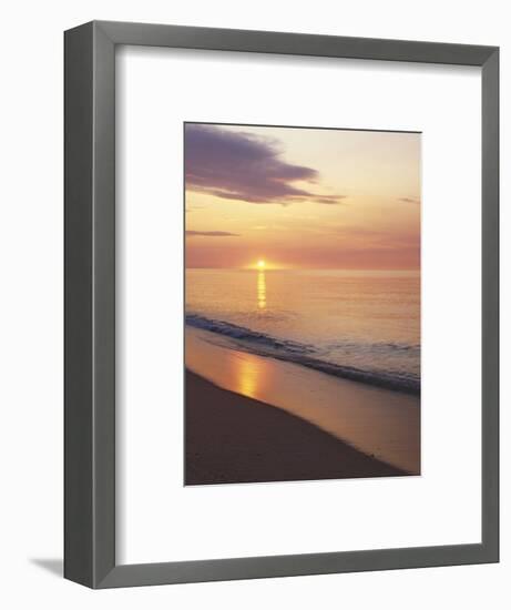 Sunrise over Atlantic, Cape Cod National Seashore, Massachusetts, USA-Charles Gurche-Framed Photographic Print