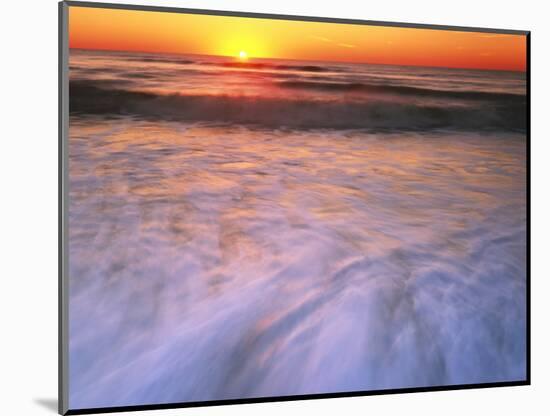 Sunrise over Atlantic Ocean, Assateague Island National Seashore, Virginia, USA-Charles Gurche-Mounted Photographic Print