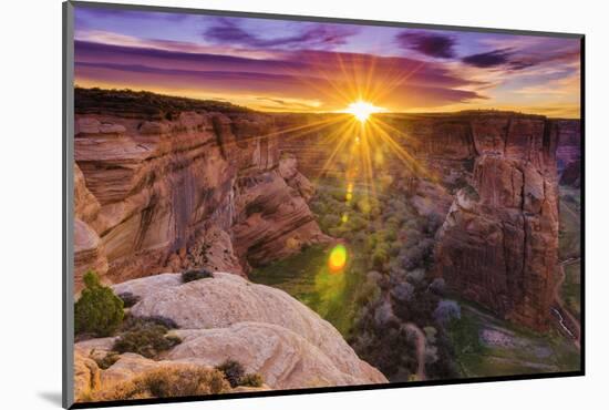 Sunrise over Canyon Del Muerto, Canyon De Chelly National Monument, Usa-Russ Bishop-Mounted Photographic Print