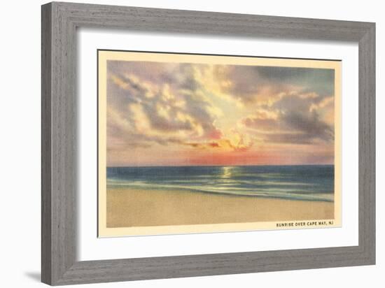 Sunrise over Cape May-null-Framed Art Print