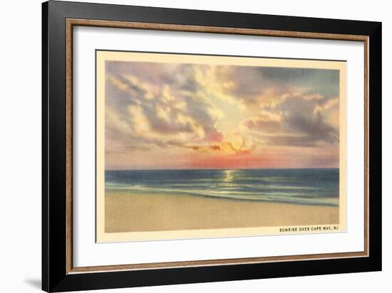 Sunrise over Cape May-null-Framed Art Print