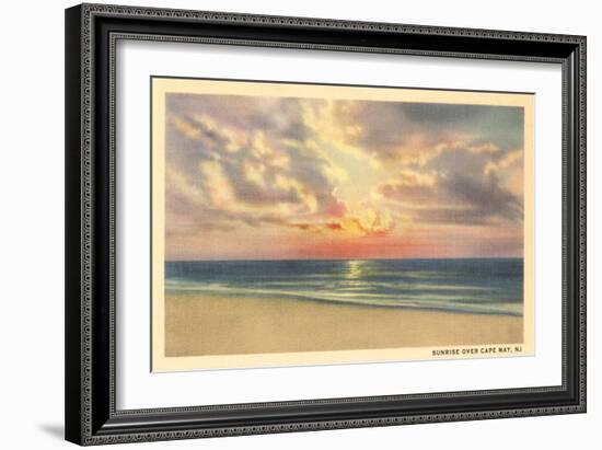 Sunrise over Cape May-null-Framed Art Print