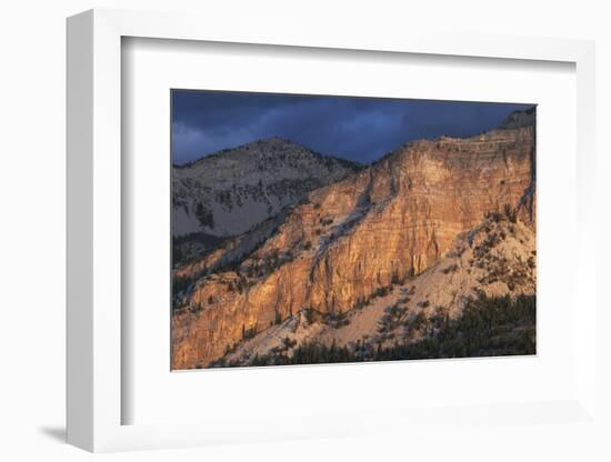 Sunrise over Castle Reef Mountain. Rocky Mountain front ranges near Augusta, Montana.-Alan Majchrowicz-Framed Photographic Print