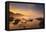 Sunrise over Crescent Beach, Oregon Coast, Pacific Ocean, Pacific Northwest-Craig Tuttle-Framed Premier Image Canvas