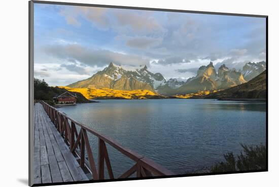 Sunrise over Cuernos Del Paine and Lago Pehoe-G & M Therin-Weise-Mounted Photographic Print