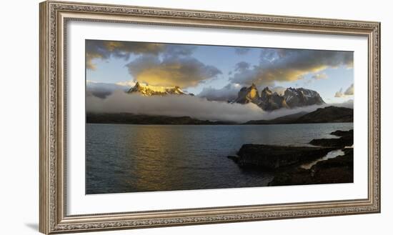 Sunrise over Cuernos Del Paine-G & M Therin-Weise-Framed Photographic Print