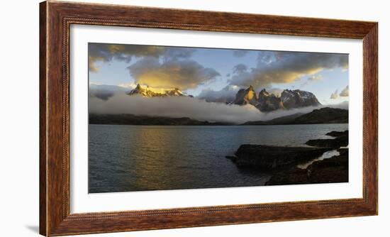 Sunrise over Cuernos Del Paine-G & M Therin-Weise-Framed Photographic Print