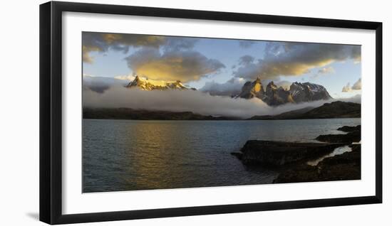 Sunrise over Cuernos Del Paine-G & M Therin-Weise-Framed Photographic Print