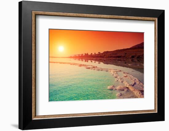 Sunrise over Dead Sea.-vvvita-Framed Photographic Print