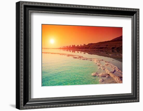 Sunrise over Dead Sea.-vvvita-Framed Photographic Print