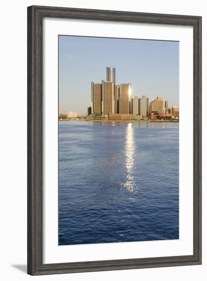 Sunrise over Downtown Detroit, Michigan, USA-Cindy Miller Hopkins-Framed Photographic Print