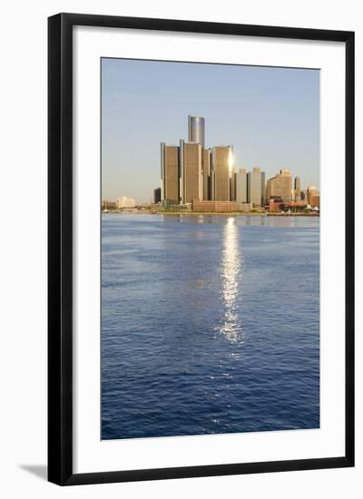 Sunrise over Downtown Detroit, Michigan, USA-Cindy Miller Hopkins-Framed Photographic Print