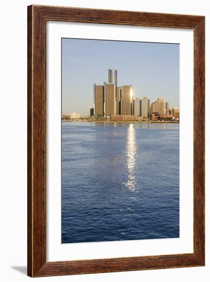 Sunrise over Downtown Detroit, Michigan, USA-Cindy Miller Hopkins-Framed Photographic Print