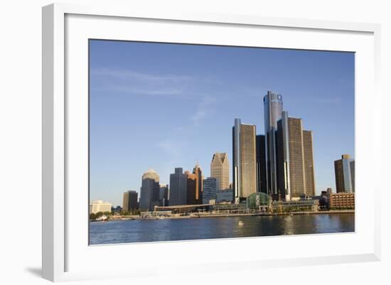 Sunrise over Downtown Detroit, Michigan, USA-Cindy Miller Hopkins-Framed Photographic Print