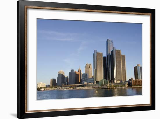 Sunrise over Downtown Detroit, Michigan, USA-Cindy Miller Hopkins-Framed Photographic Print