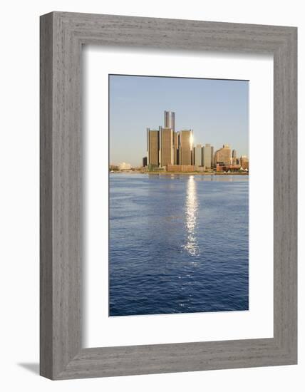 Sunrise over Downtown Detroit, Michigan, USA-Cindy Miller Hopkins-Framed Photographic Print