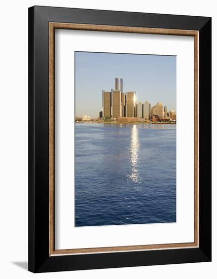 Sunrise over Downtown Detroit, Michigan, USA-Cindy Miller Hopkins-Framed Photographic Print