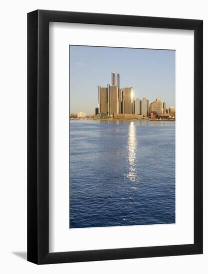 Sunrise over Downtown Detroit, Michigan, USA-Cindy Miller Hopkins-Framed Photographic Print