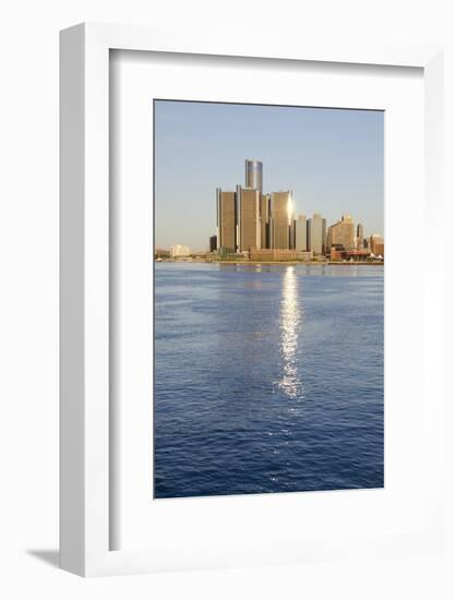 Sunrise over Downtown Detroit, Michigan, USA-Cindy Miller Hopkins-Framed Photographic Print