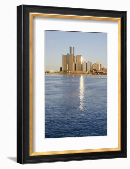 Sunrise over Downtown Detroit, Michigan, USA-Cindy Miller Hopkins-Framed Photographic Print