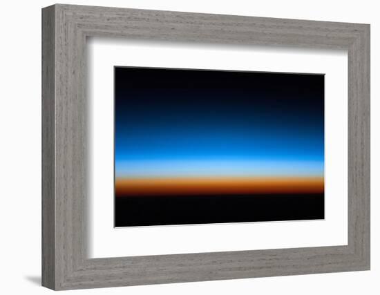Sunrise over Earth seen from space-null-Framed Photographic Print