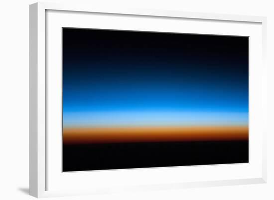 Sunrise over Earth seen from space-null-Framed Photographic Print