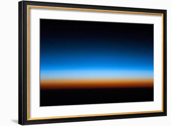 Sunrise over Earth seen from space-null-Framed Photographic Print