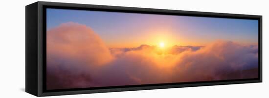 Sunrise over Haleakala Volcano Summit, Maui, Hawaii-null-Framed Stretched Canvas