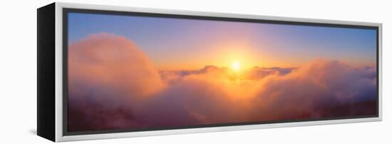 Sunrise over Haleakala Volcano Summit, Maui, Hawaii-null-Framed Stretched Canvas