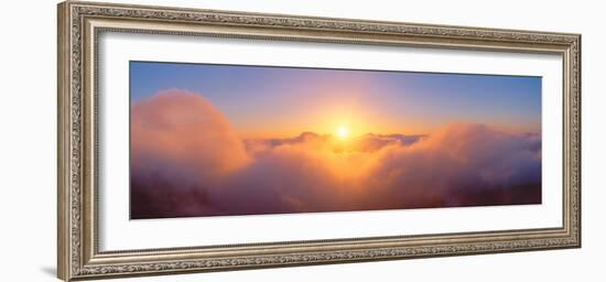 Sunrise over Haleakala Volcano Summit, Maui, Hawaii--Framed Photographic Print