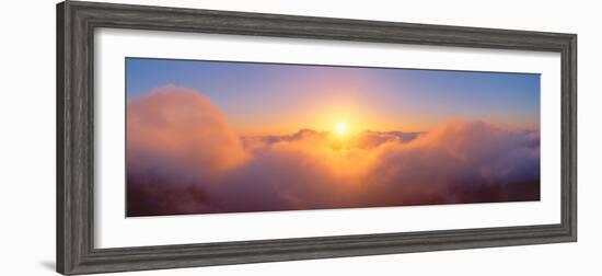 Sunrise over Haleakala Volcano Summit, Maui, Hawaii--Framed Photographic Print