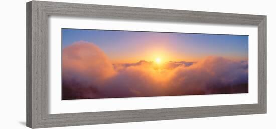 Sunrise over Haleakala Volcano Summit, Maui, Hawaii-null-Framed Photographic Print