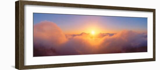 Sunrise over Haleakala Volcano Summit, Maui, Hawaii--Framed Photographic Print