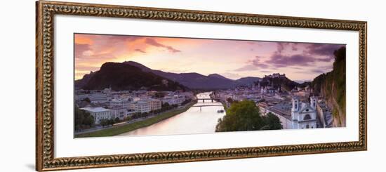 Sunrise over Hohensalzburg Fortressover and Alt Stadt, Salzburg, Salzburger Land, Austria-Doug Pearson-Framed Photographic Print