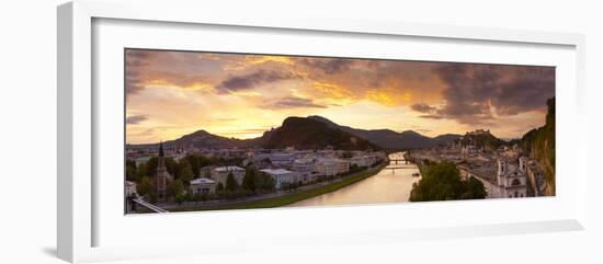 Sunrise over Hohensalzburg Fortressover and Alt Stadt, Salzburg, Salzburger Land, Austria-Doug Pearson-Framed Photographic Print