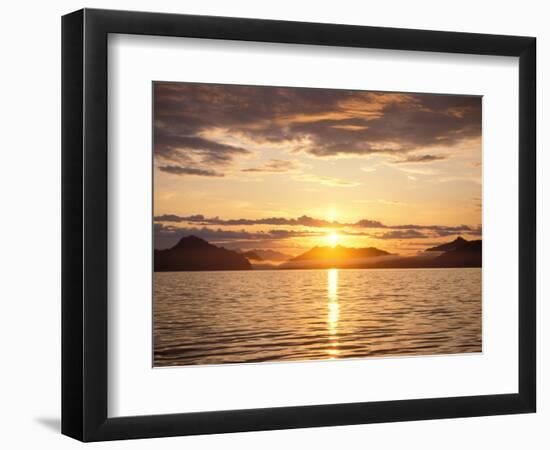 Sunrise over Kenai Fjords National Park, Alaska, USA-Steve Kazlowski-Framed Photographic Print