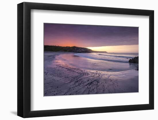 Sunrise over Kennack Sands on the Lizard, Cornwall, England, United Kingdom, Europe-Adam Burton-Framed Photographic Print