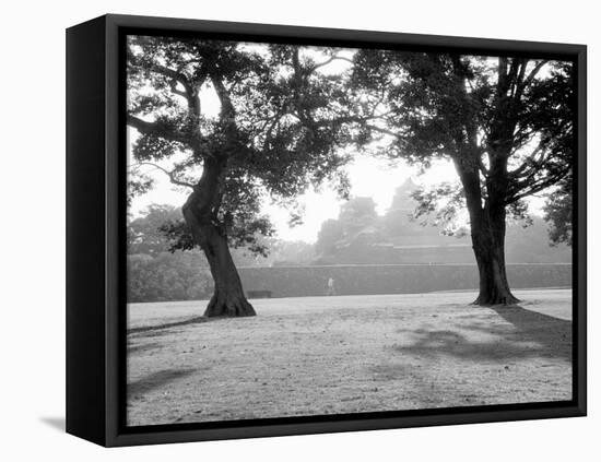 Sunrise Over Kumamoto-Jo Castle-Walter Bibikow-Framed Premier Image Canvas