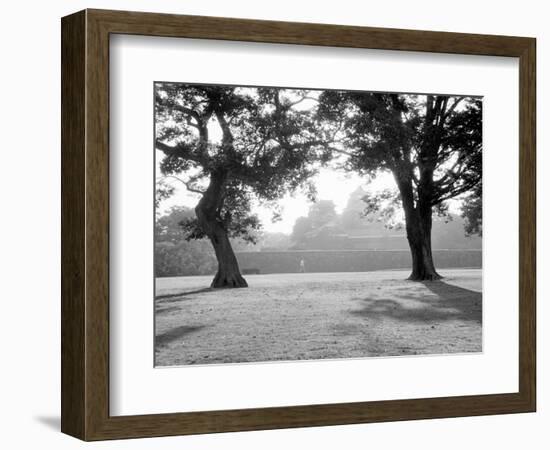 Sunrise Over Kumamoto-Jo Castle-Walter Bibikow-Framed Photographic Print