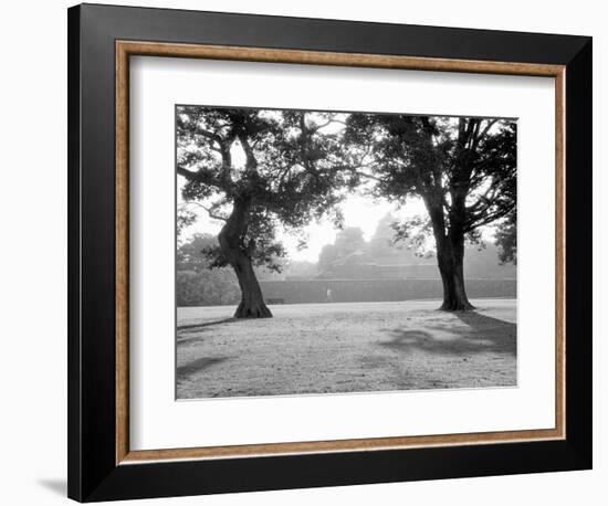 Sunrise Over Kumamoto-Jo Castle-Walter Bibikow-Framed Photographic Print