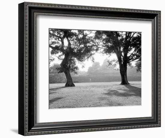 Sunrise Over Kumamoto-Jo Castle-Walter Bibikow-Framed Photographic Print