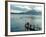 Sunrise over Lake Atitlan and Women on End of the Pier, Solola, Guatemala-Cindy Miller Hopkins-Framed Photographic Print