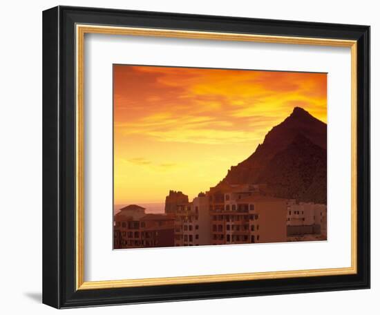 Sunrise over Land's End, Cabo San Lucas, Baja California Sur, Mexico-Walter Bibikow-Framed Photographic Print