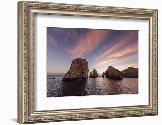 Sunrise over Land's End, Finnisterra, Cabo San Lucas, Baja California Sur, Mexico, North America-Michael Nolan-Framed Photographic Print