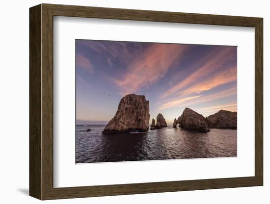 Sunrise over Land's End, Finnisterra, Cabo San Lucas, Baja California Sur, Mexico, North America-Michael Nolan-Framed Photographic Print