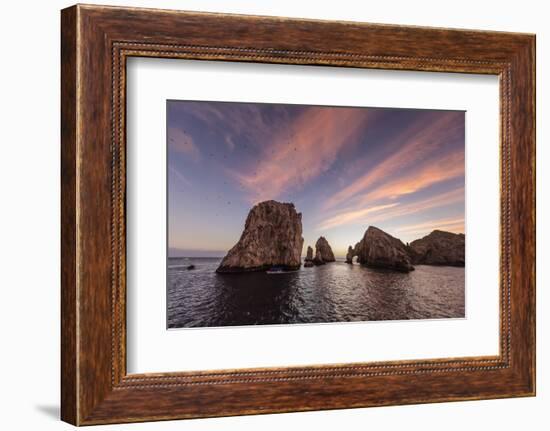 Sunrise over Land's End, Finnisterra, Cabo San Lucas, Baja California Sur, Mexico, North America-Michael Nolan-Framed Photographic Print