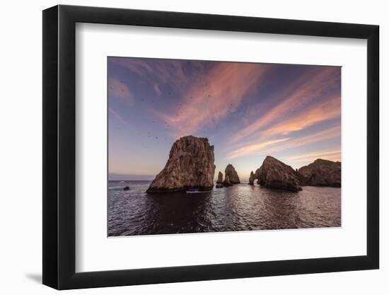 Sunrise over Land's End, Finnisterra, Cabo San Lucas, Baja California Sur, Mexico, North America-Michael Nolan-Framed Photographic Print