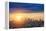 Sunrise over Los Angeles City Skyline-logoboom-Framed Premier Image Canvas