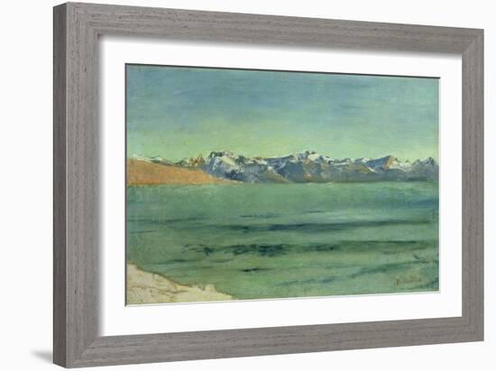 Sunrise over Mont Blanc, C.1890-Ferdinand Hodler-Framed Giclee Print