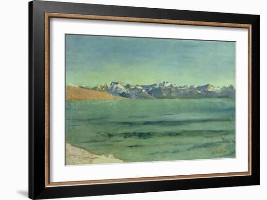 Sunrise over Mont Blanc, C.1890-Ferdinand Hodler-Framed Giclee Print